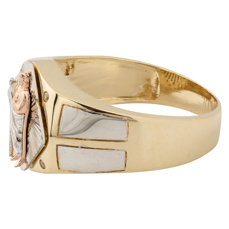 10K Gold Jesus Ring For Men | 5 Grams