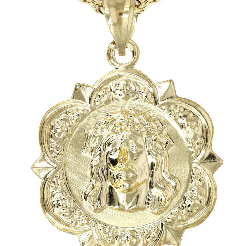 10K Yellow Gold Jesus Piece Necklace | Appx. 13.5 Grams