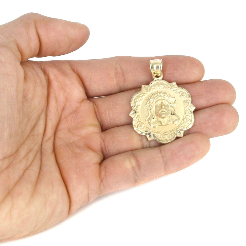 10K Yellow Gold Jesus Piece Necklace | Appx. 13.5 Grams