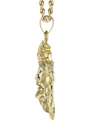 10K Yellow Gold Jesus Piece Necklace | Appx. 19 Grams