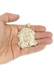 10K Yellow Gold Jesus Piece Necklace | Appx. 19 Grams