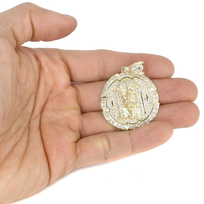 10K Yellow Gold Jesus Piece Necklace | Appx. 18.3 Grams