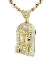 10K Yellow Gold Jesus Piece Necklace | Appx. 13.5 Grams