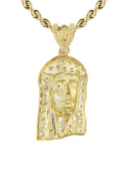 10K Yellow Gold Jesus Piece Necklace | Appx. 13.5 Grams