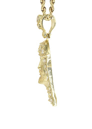 10K Yellow Gold Jesus Piece Necklace | Appx. 13.5 Grams