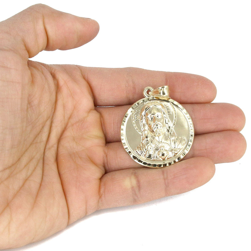 10K Yellow Gold Jesus Piece Necklace | Appx. 14.3 Grams