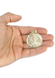 10K Yellow Gold Jesus Piece Necklace | Appx. 14.3 Grams