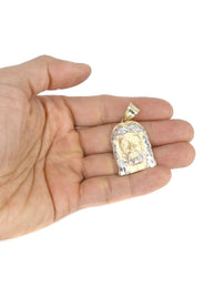 10K Yellow Gold Jesus Piece Necklace | Appx. 21.6 Grams
