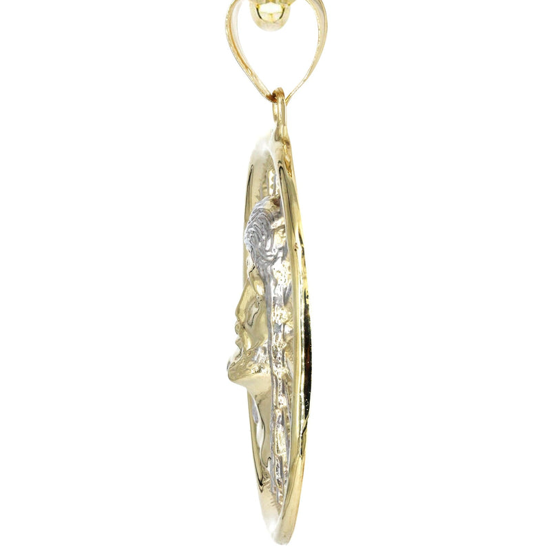10K Yellow Gold Jesus Piece Necklace | Appx. 19 Grams