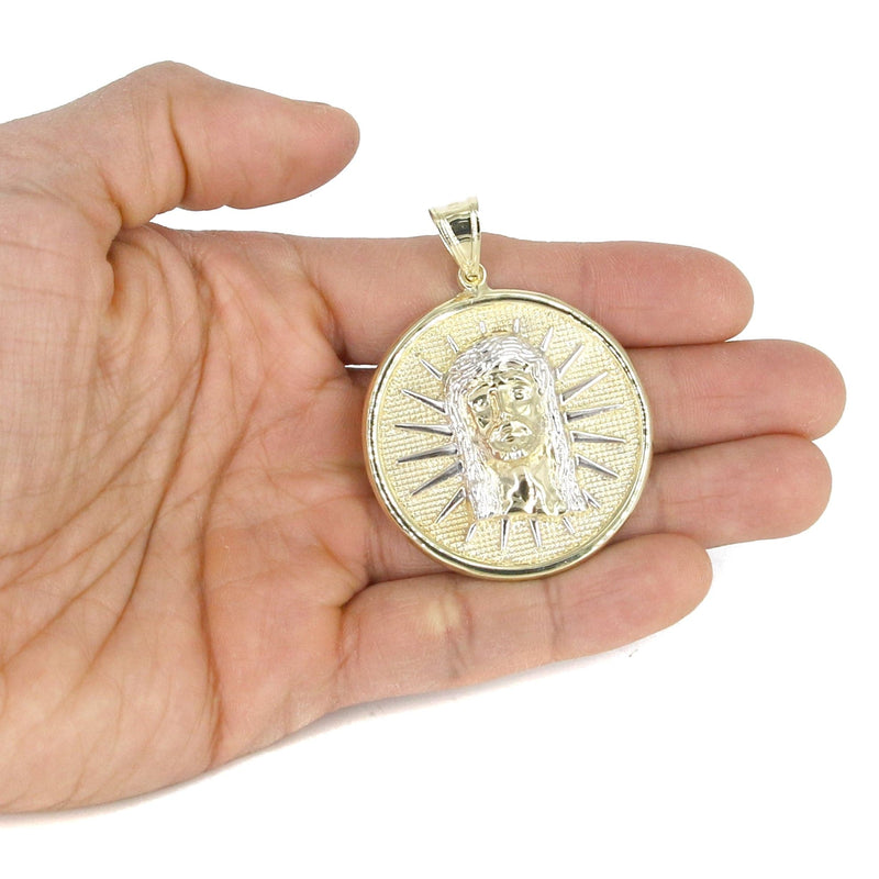 10K Yellow Gold Jesus Piece Necklace | Appx. 19 Grams