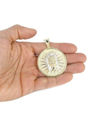 10K Yellow Gold Jesus Piece Necklace | Appx. 19 Grams