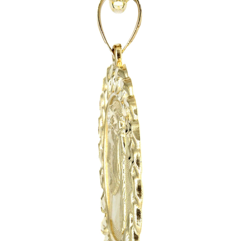 10K Yellow Gold Jesus Piece Necklace | Appx. 16.3 Grams