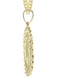 10K Yellow Gold Jesus Piece Necklace | Appx. 16.3 Grams