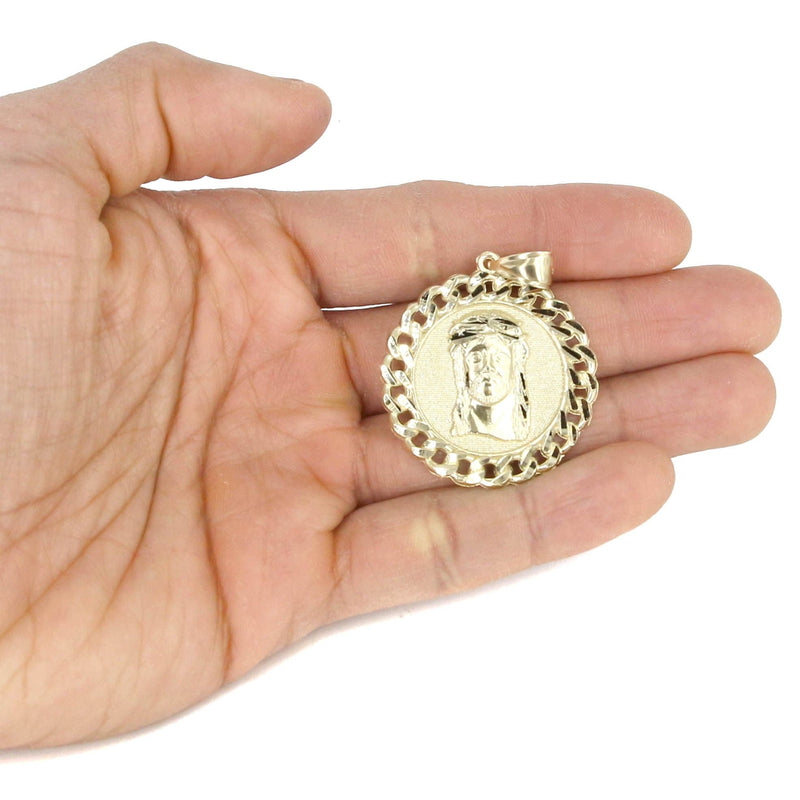 10K Yellow Gold Jesus Piece Necklace | Appx. 16.3 Grams