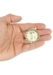 10K Yellow Gold Jesus Piece Necklace | Appx. 16.3 Grams