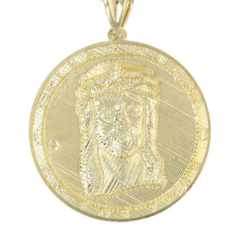 10K Yellow Gold Jesus Piece Necklace | Appx. 17.1 Grams