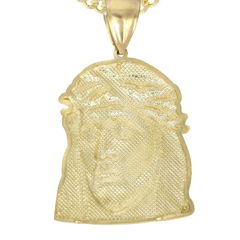 10K Yellow Gold Jesus Piece Necklace | Appx. 17.1 Grams