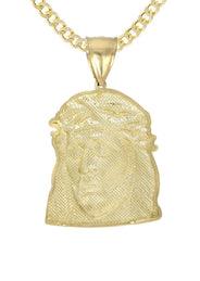 10K Yellow Gold Jesus Piece Necklace | Appx. 17.1 Grams