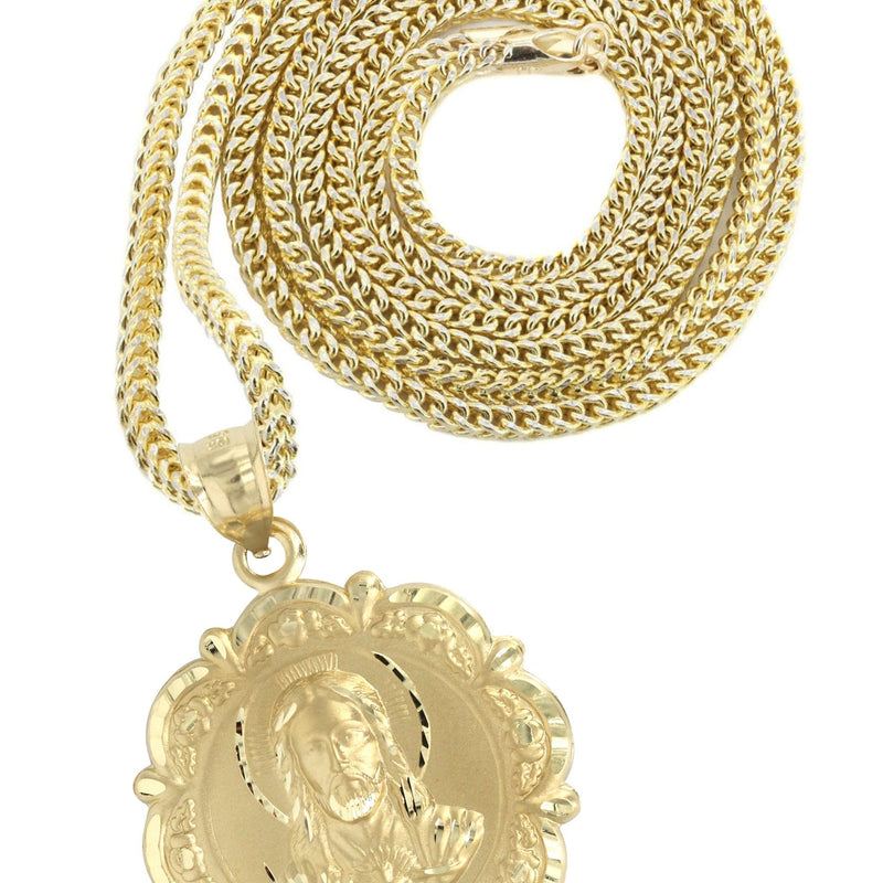 10K Yellow Gold Jesus Piece Necklace | Appx. 13.6 Grams