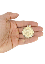 10K Yellow Gold Jesus Piece Necklace | Appx. 13.6 Grams