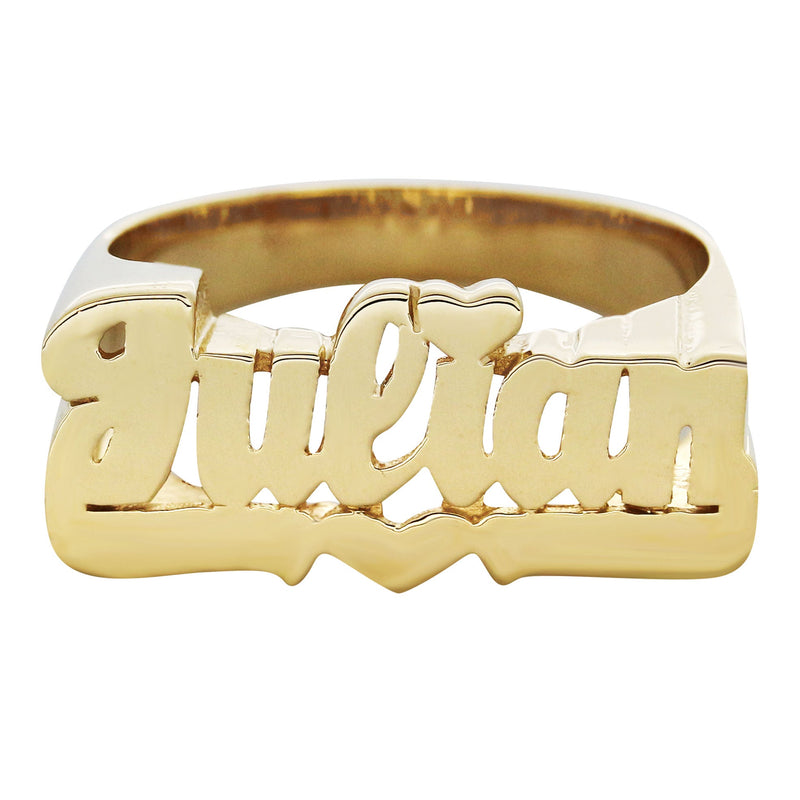 14K Script Gold Name Ring | Appx. 5 Grams