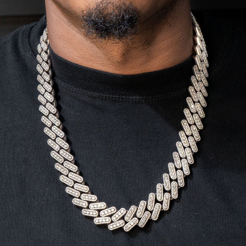 High End Jewelry - Iced Out Diamond Cuban Link Chain
