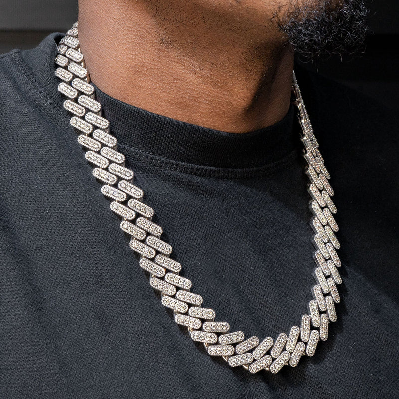 High End Jewelry - Iced Out Diamond Cuban Link Chain