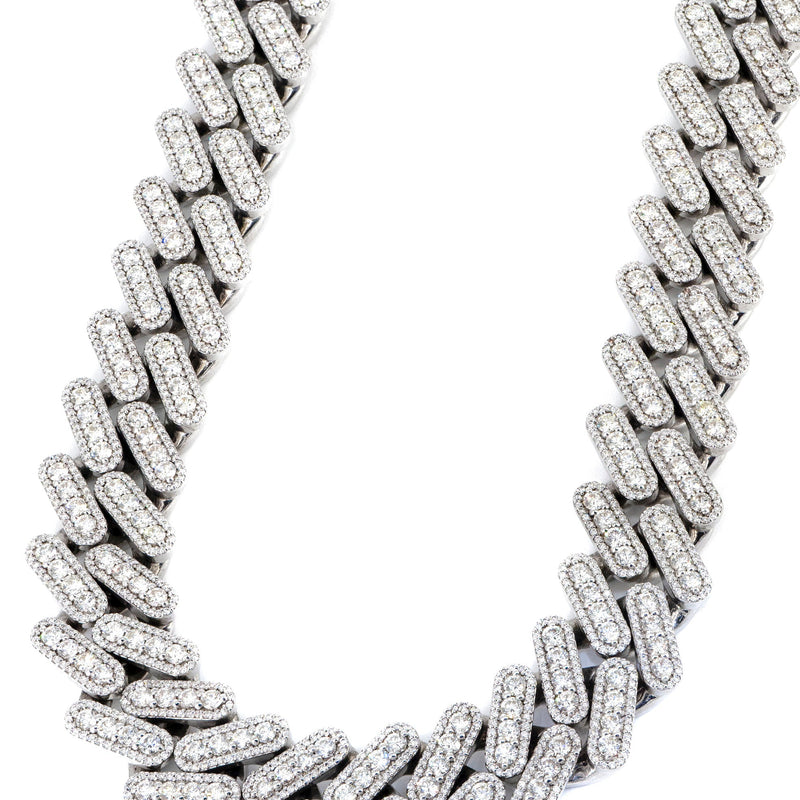High End Jewelry - Iced Out Diamond Cuban Link Chain
