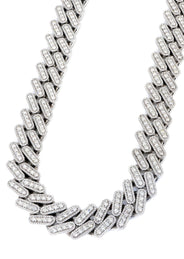 High End Jewelry - Iced Out Diamond Cuban Link Chain