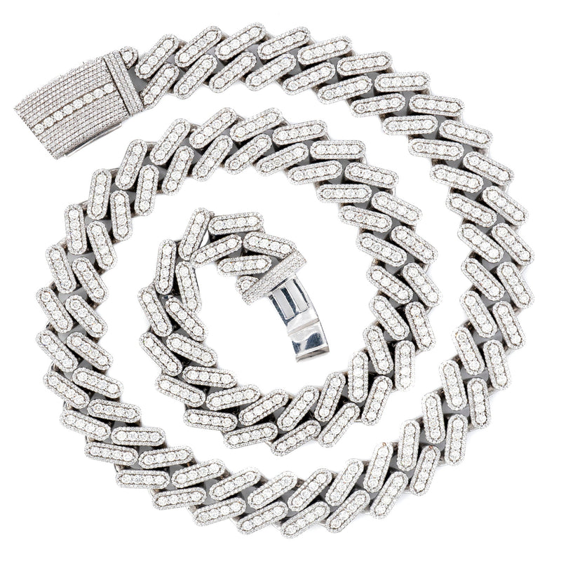 High End Jewelry - Iced Out Diamond Cuban Link Chain