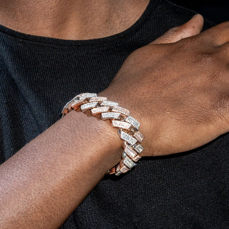 High End Jewelry - Iced Out Cuban Baguette Bracelet