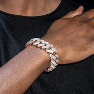 High End Jewelry - Iced Out Cuban Baguette Bracelet