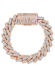 High End Jewelry - Iced Out Cuban Baguette Bracelet