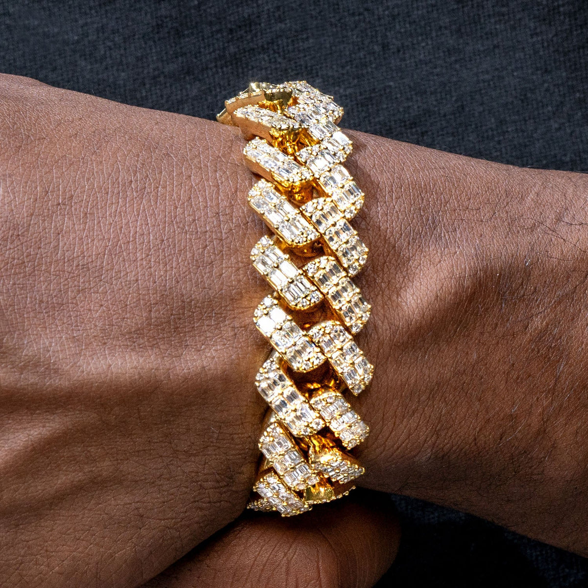 High End Jewelry - Iced Out Miami Cuban Baguette Bracelet