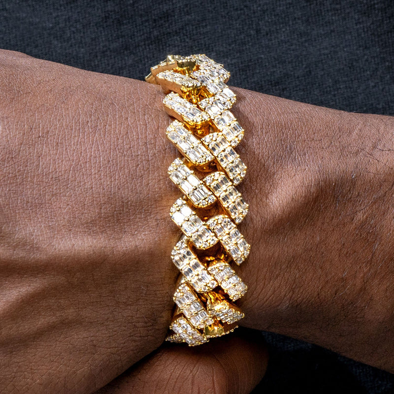 High End Jewelry - Iced Out Miami Cuban Baguette Bracelet