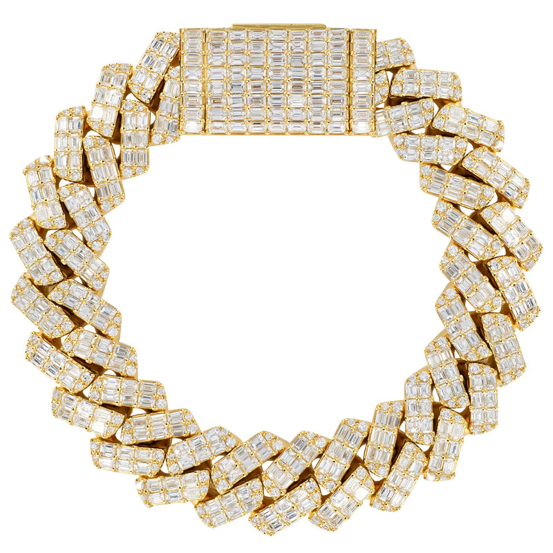 High End Jewelry - Iced Out Miami Cuban Baguette Bracelet