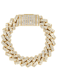 High End Jewelry - Iced Out Miami Cuban Baguette Bracelet