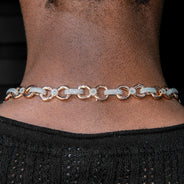High End Jewelry - Diamond Rose Gold Tie Bow Link Chain
