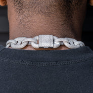 High End Jewelry - Iced Out Diamond Mariner Link Chain