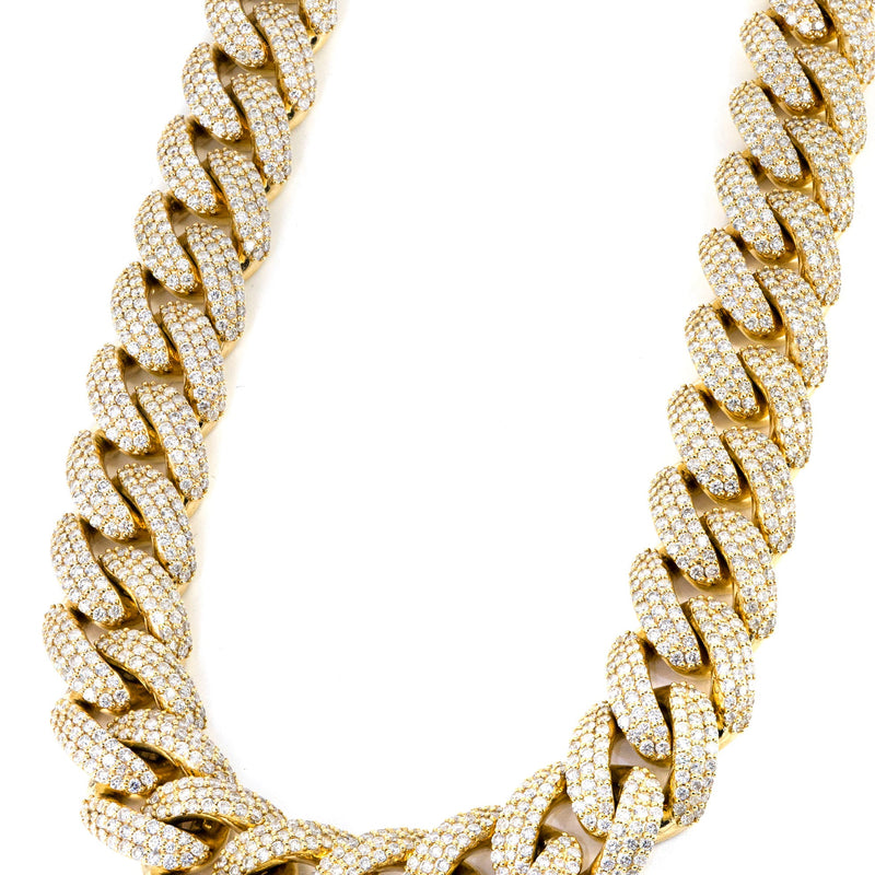High End Jewelry - Iced Out Diamond Miami Cuban Link Chain