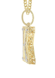 Diamond 10K Yellow Gold Letter "K" Necklace | Appx. 14.9 Grams