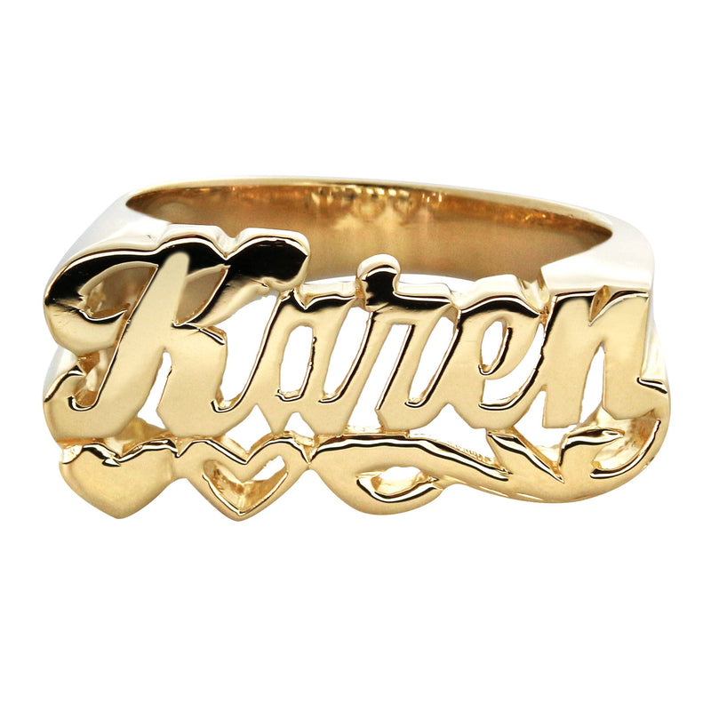 14K Script Gold Name Ring | Appx. 6 Grams