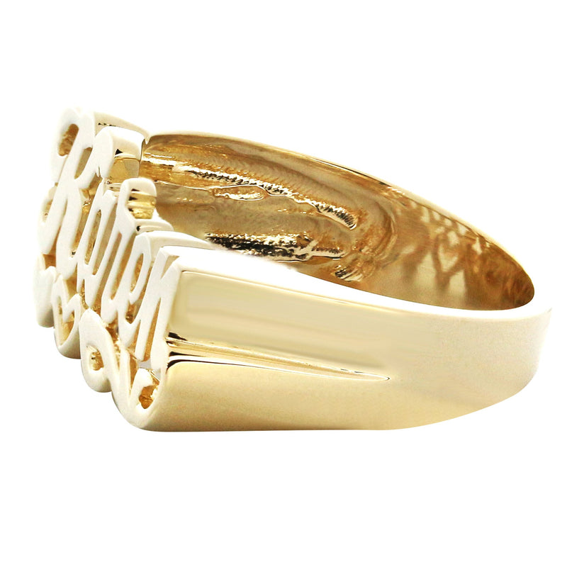 14K Script Gold Name Ring | Appx. 6 Grams