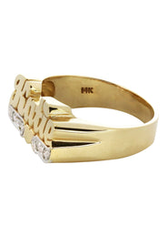 14K Diamond Gold Name Ring | Appx. 5 Grams