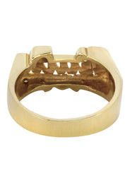 14K Diamond Gold Name Ring | Appx. 5 Grams
