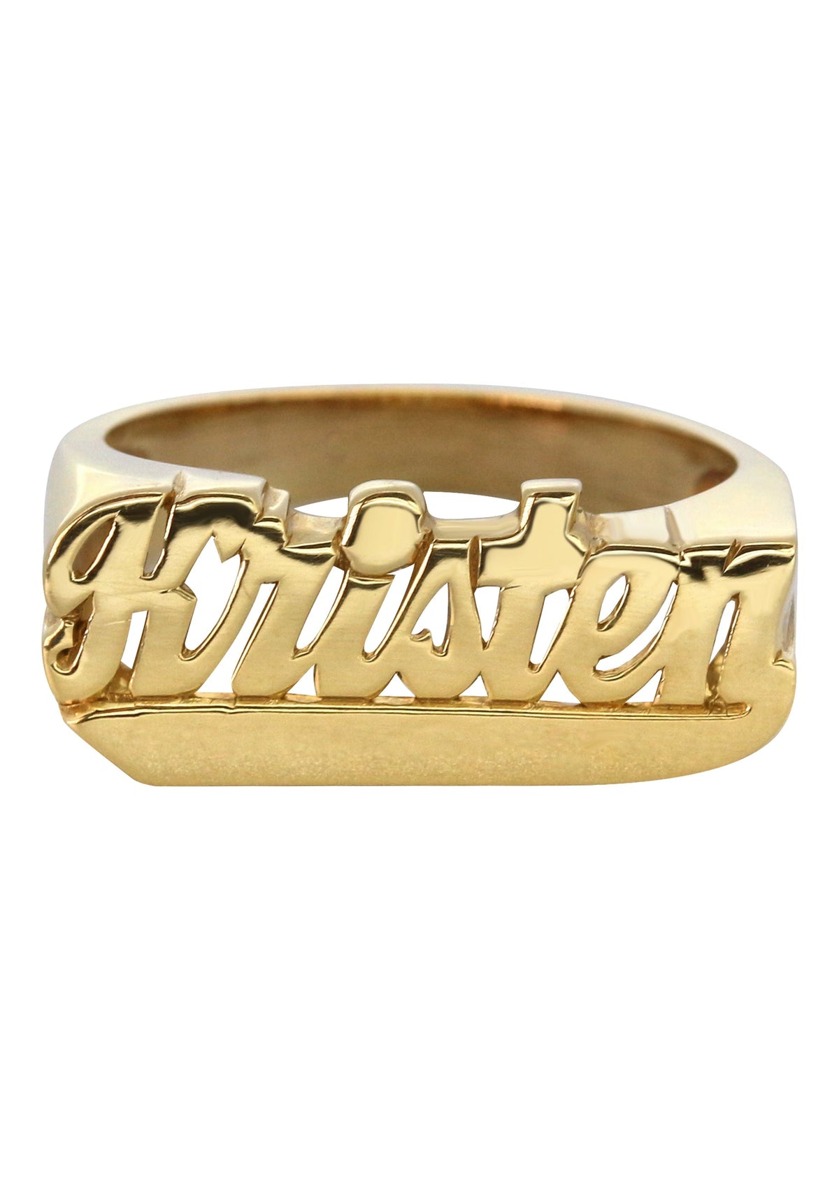 14K Script Gold Name Ring | Appx. 3.6 Grams