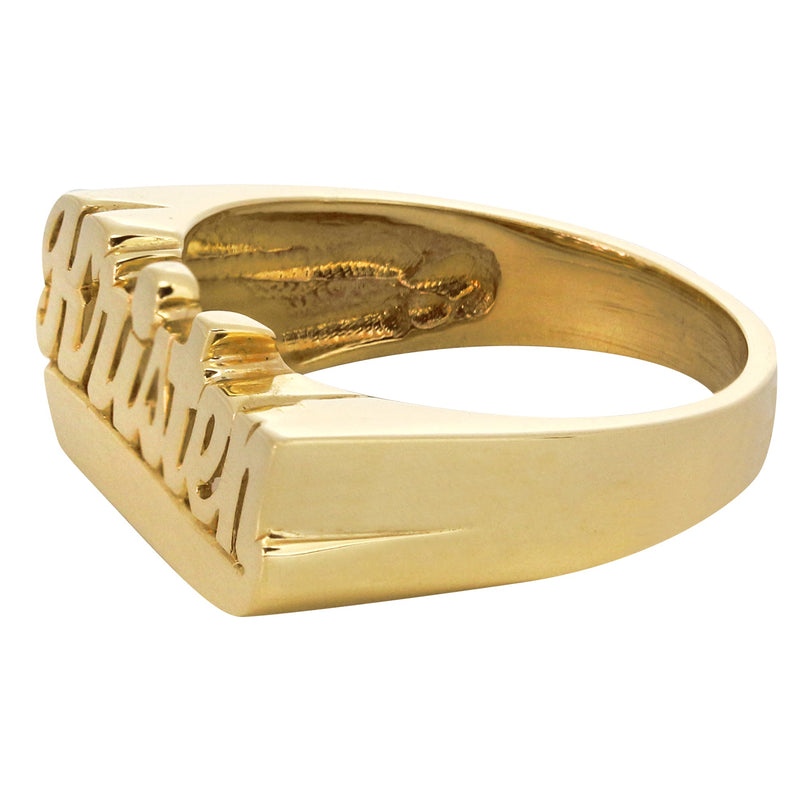 14K Script Gold Name Ring | Appx. 3.6 Grams
