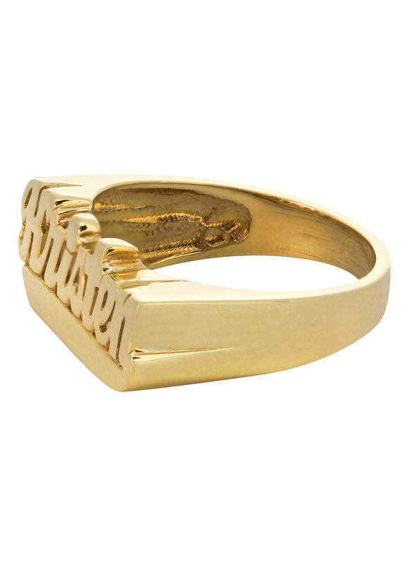 14K Script Gold Name Ring | Appx. 3.6 Grams