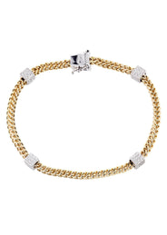 14K Diamond Franco Bracelet | 2.50 Carats | 6 mm Width