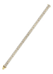 14K Yellow Gold Diamond Tennis Bracelet | 26.98 Grams | 11 Carats